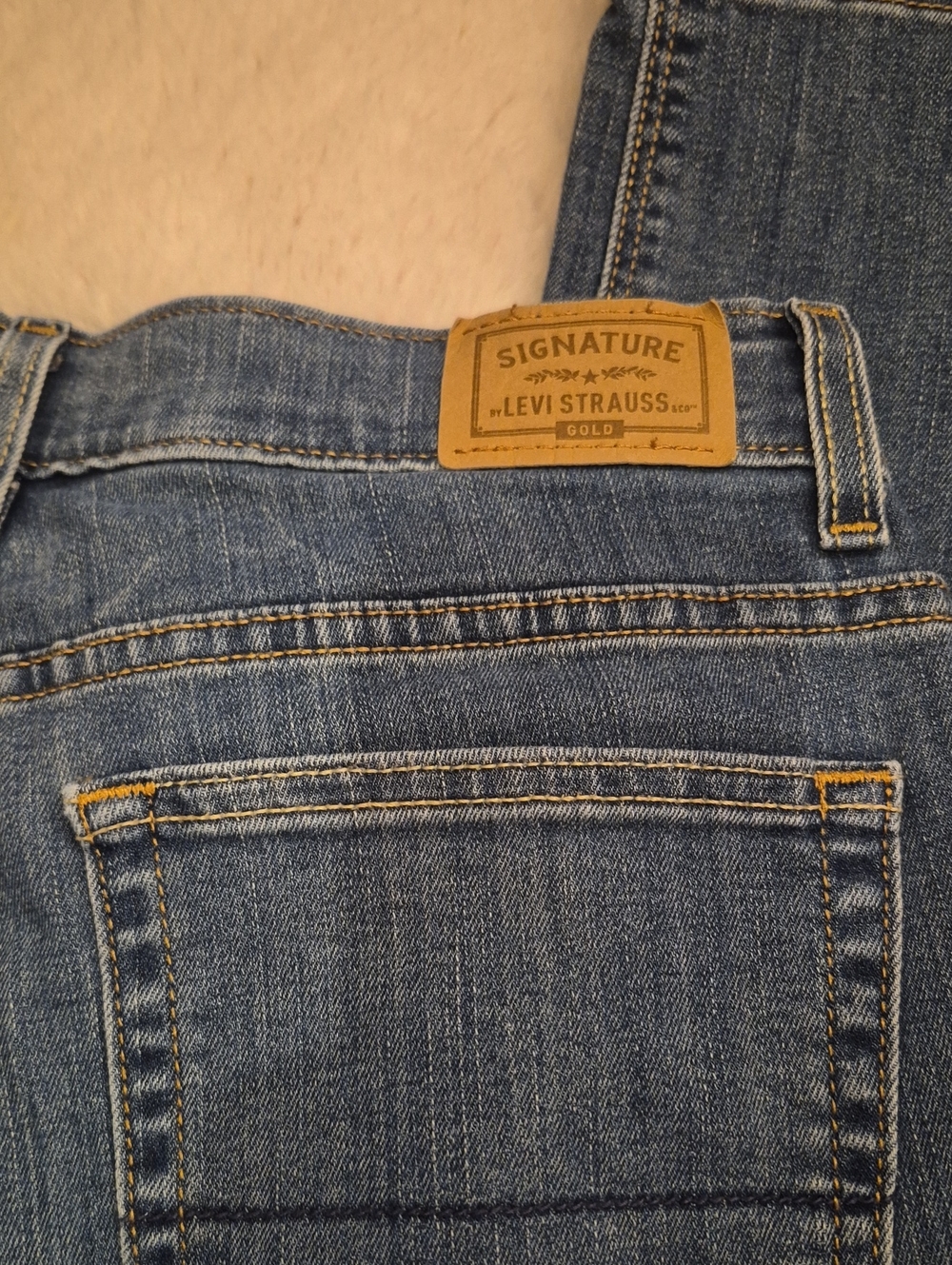 Signature Levi Strauss Blue Denim Jeans Boys 18 Athletic